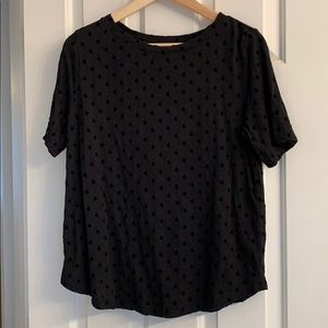 Loft T-shirt with velvet dots